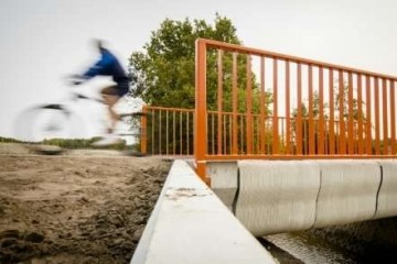 Впервые в мире открыт бетонный 3D-мост