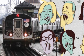 Житель Нью-Йорка научил всех спать в метро без риска проспать остановку