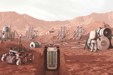 Ученые открыли бактерию, которая сможет производить кислород и еду из пыли на Марсе
