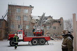 В Челябинске обрушилось здание