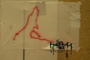В Швейцарии появился летающий робот-граффитчик