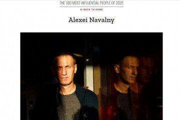 Единственный россиянин в топе-100 самых влиятельных землян – Навальный