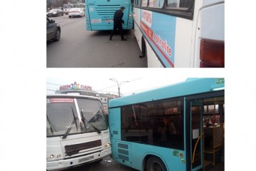 Старт транспортной реформы в Петербурге привел к ежедневным автобусным авариям