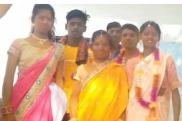 В Индии сестры случайно поменялись женихами на четверной свадьбе