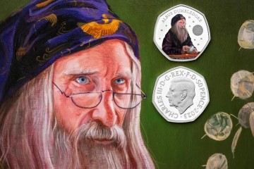 На первой монете с портретом нового британского короля изобразили Дамблдора